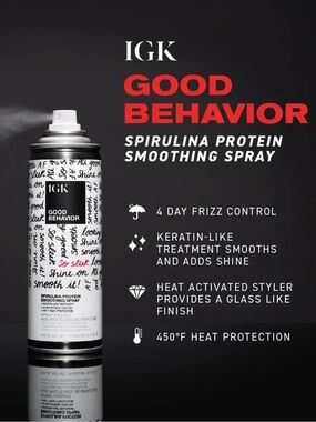 ✨IGK Good Behavior Spirulina Protein Smoothing Spray 5.6oz - NWT ✨ONE of a KIND